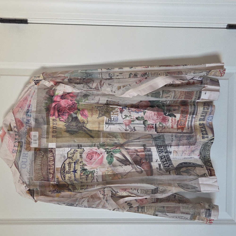 Origami Rose West Jacket. XXL. Never Worn. Rodeo Quincy - Picture 8 of 11